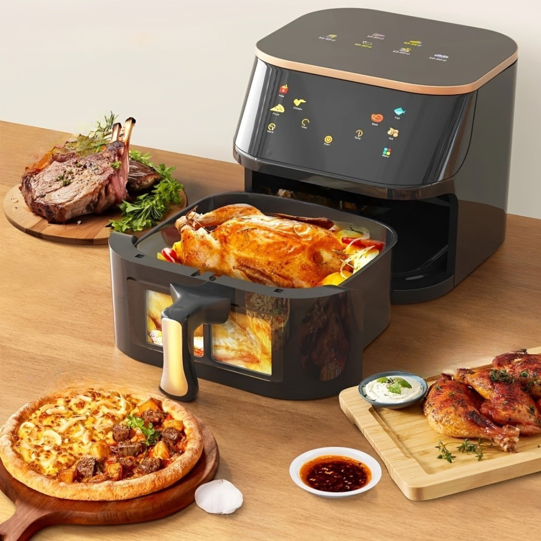 Grand four à air chaud numérique en acier inoxydable