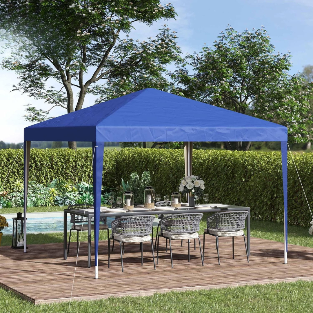 Carpa de jardín emergente con estructura de acero