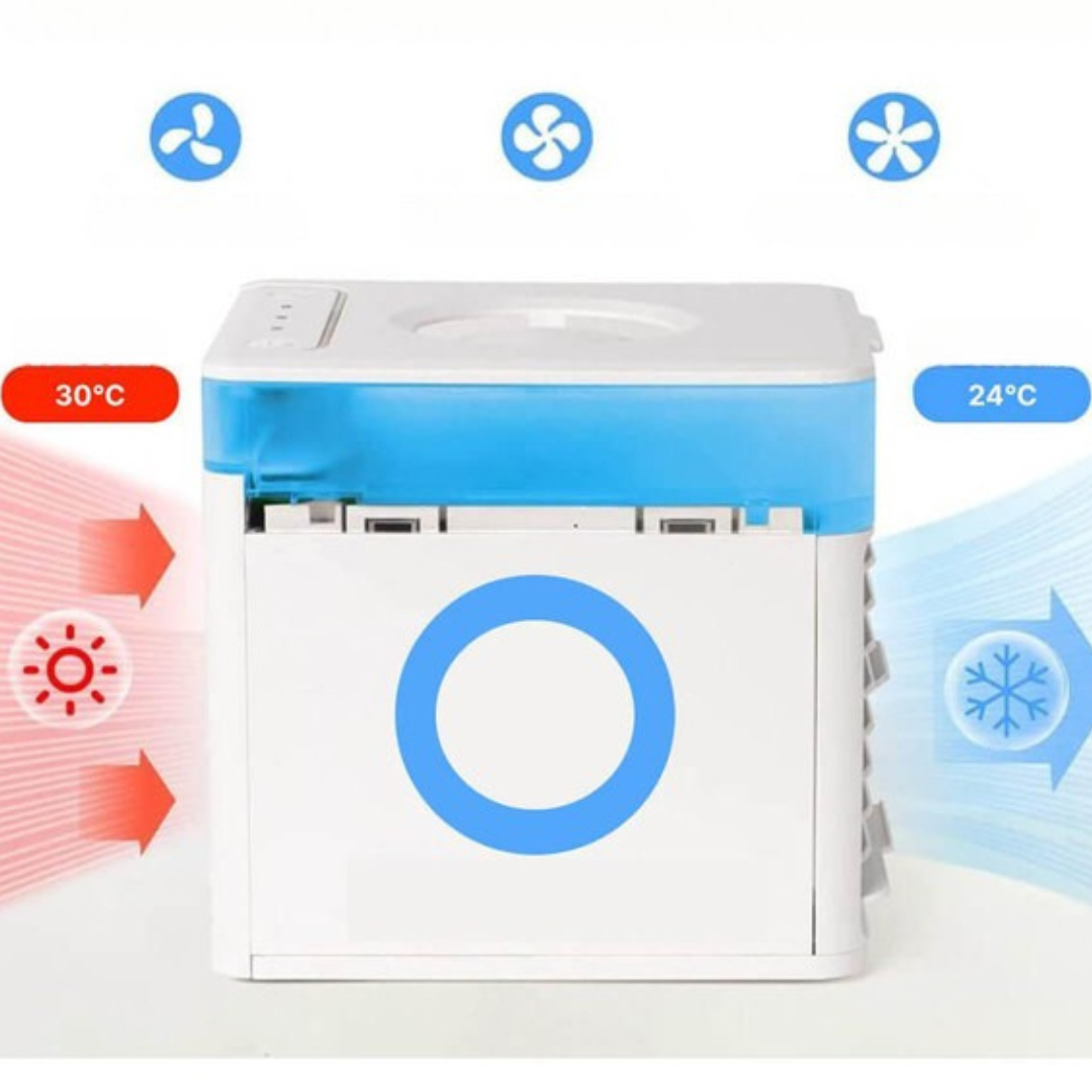 Przenośny wentylator chłodzący powietrze cichy regulowany nawilżacz