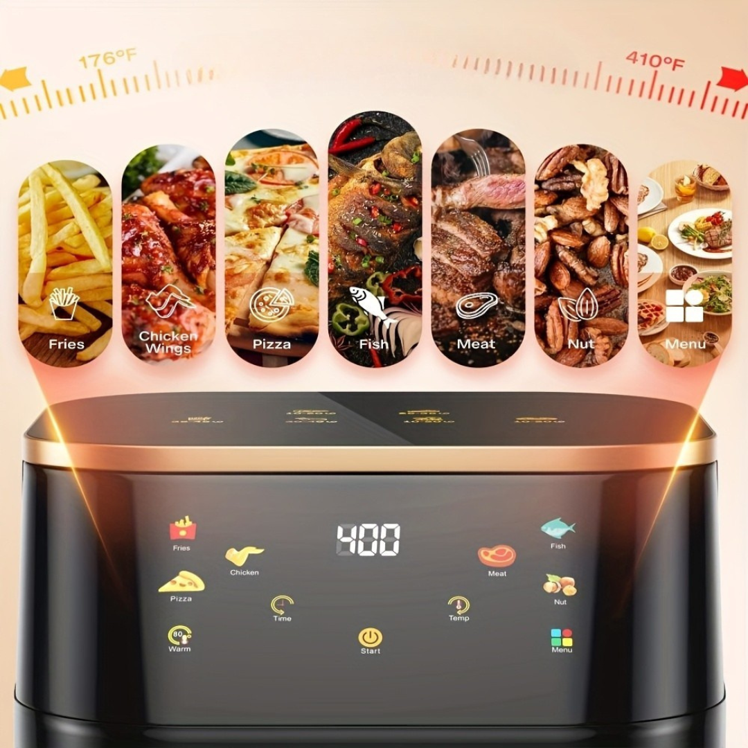 Grand four à air chaud numérique en acier inoxydable