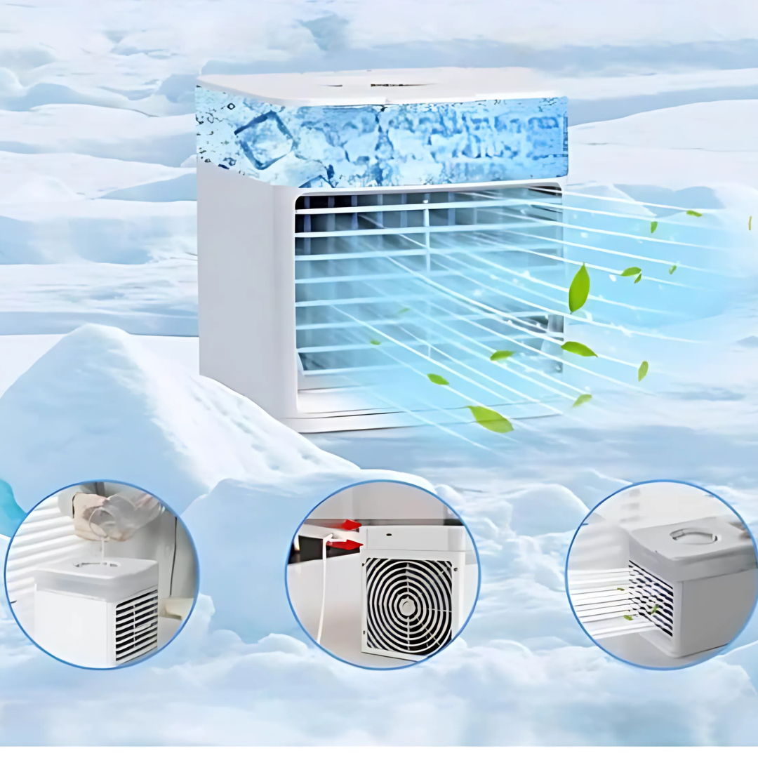 Przenośny wentylator chłodzący powietrze cichy regulowany nawilżacz