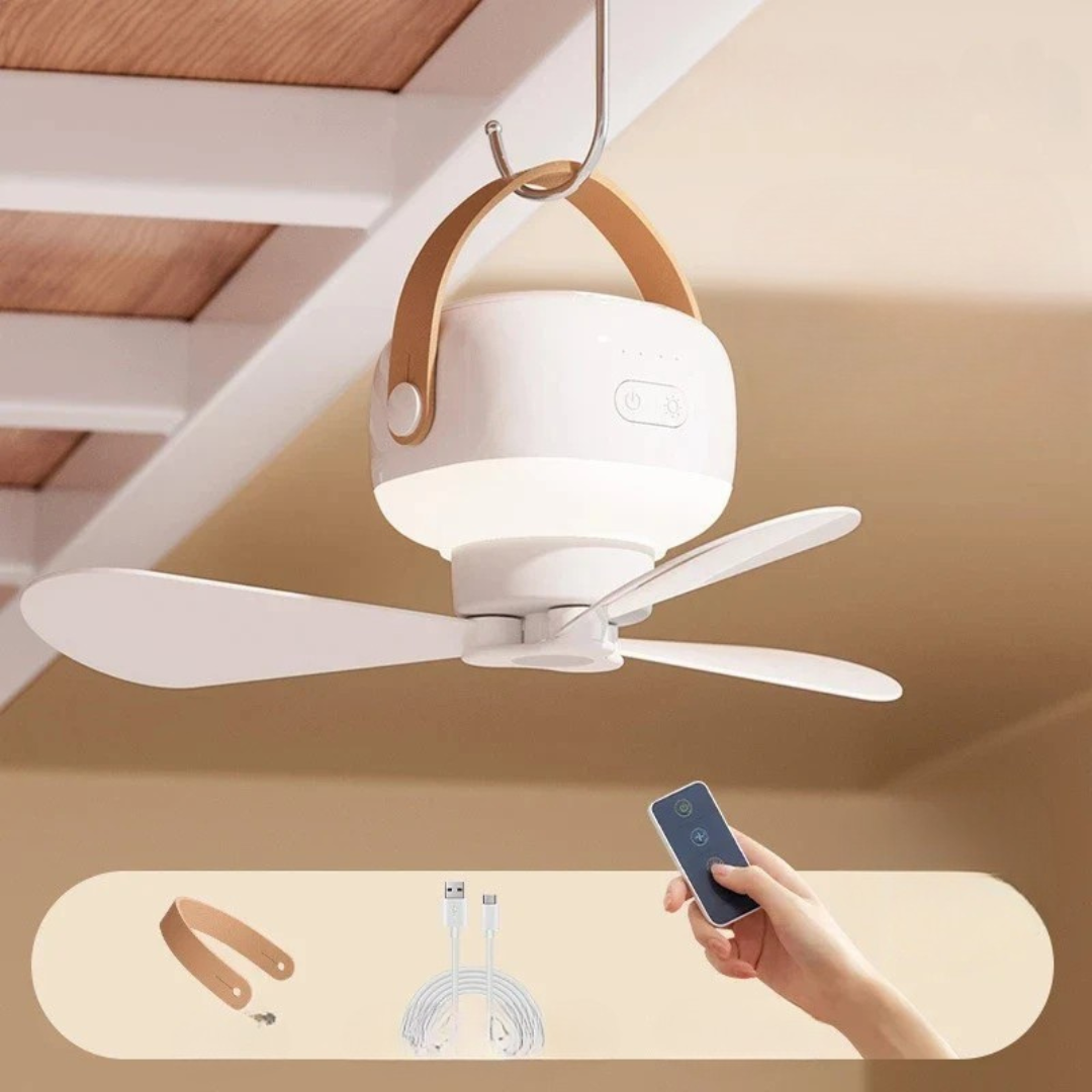 Ventilatore da soffitto con luce e telecomando