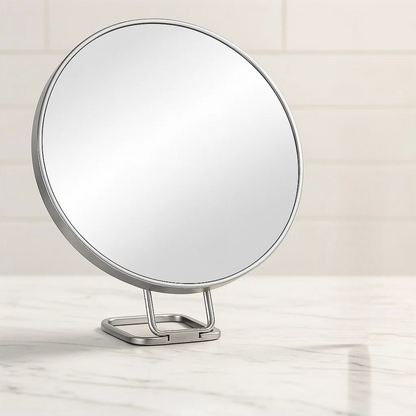 Miroir de maquillage avec grossissement et support