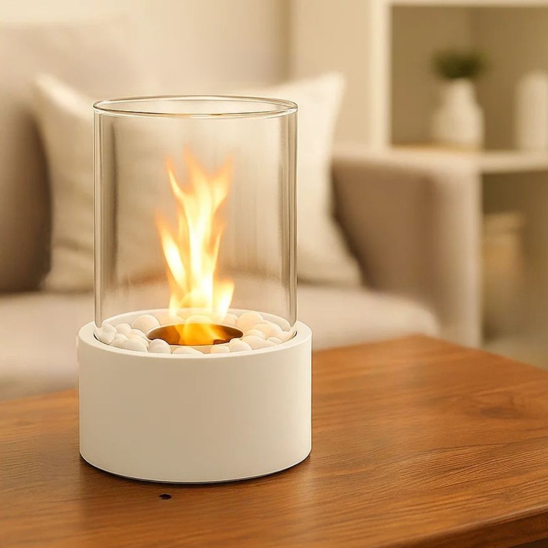 Tragbarer Tisch-Metall-Innenkamin