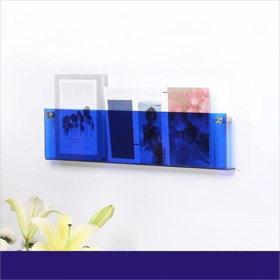 Wall Shelf Clear Acrylic Magazine Holder