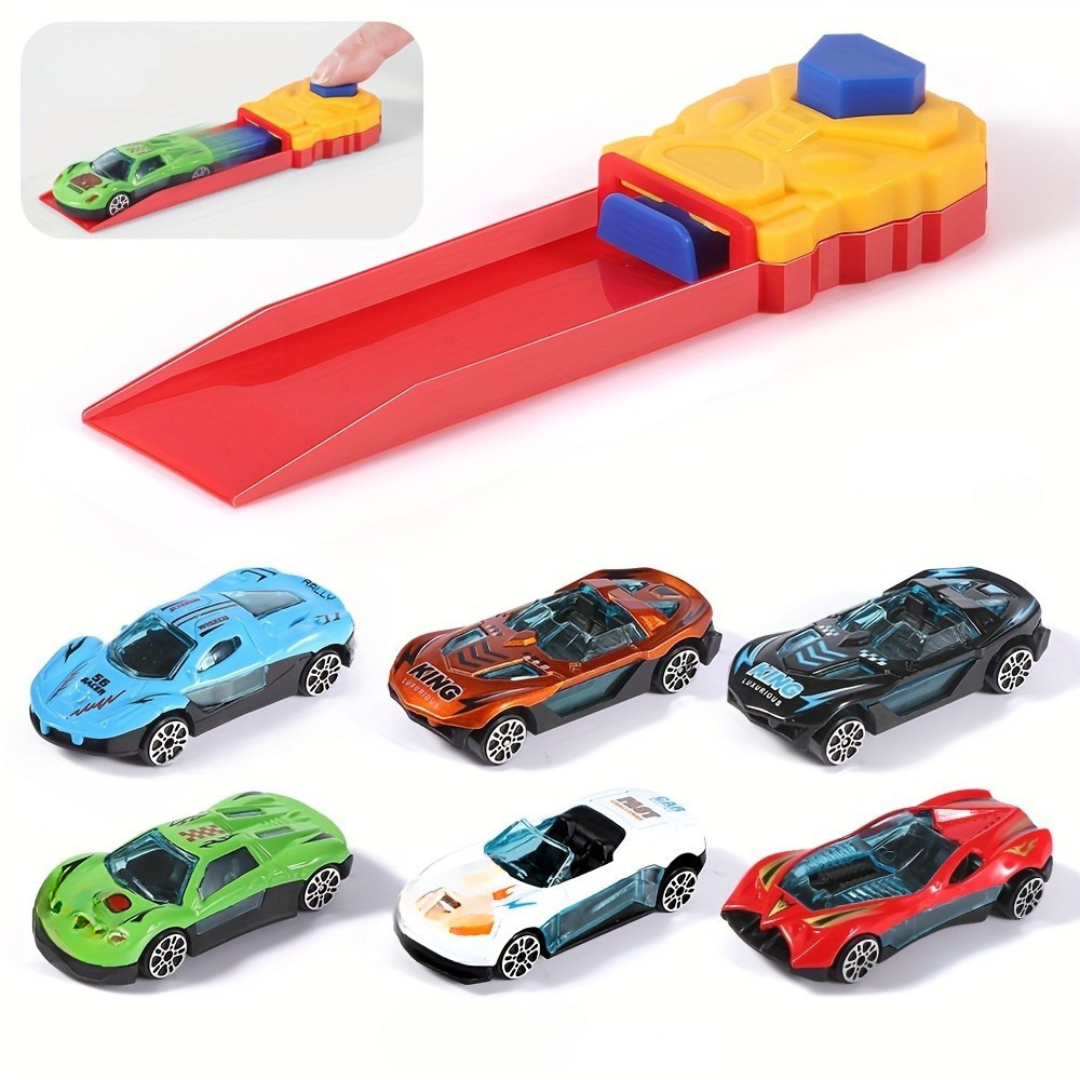 Toy Car Launcher Set Manual Racing Track