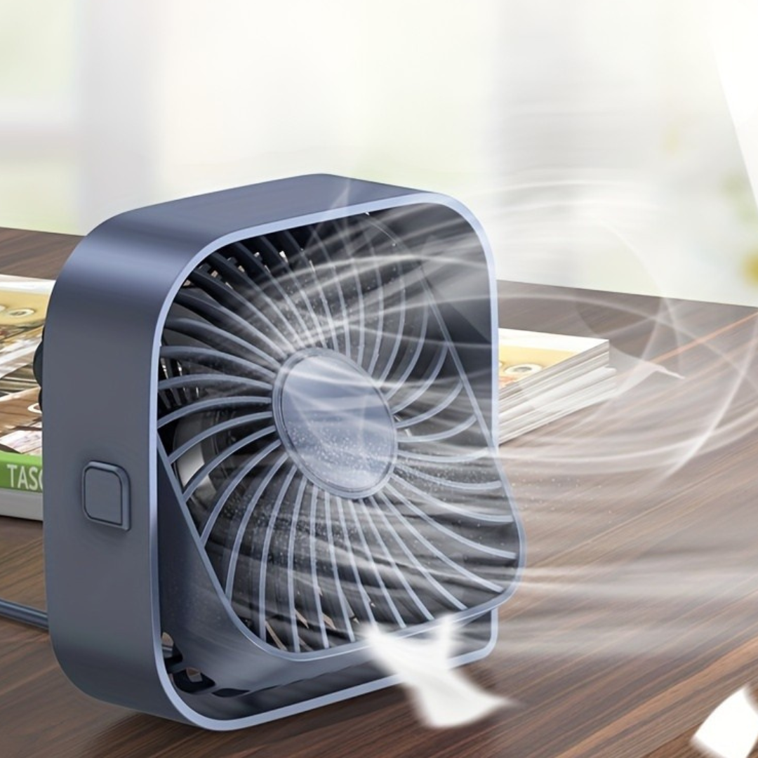 Wentylator biurkowy USB zasilany cicho