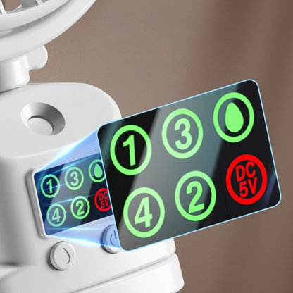 Ventilateur de bureau USB portable Humidificateur Rechargeable