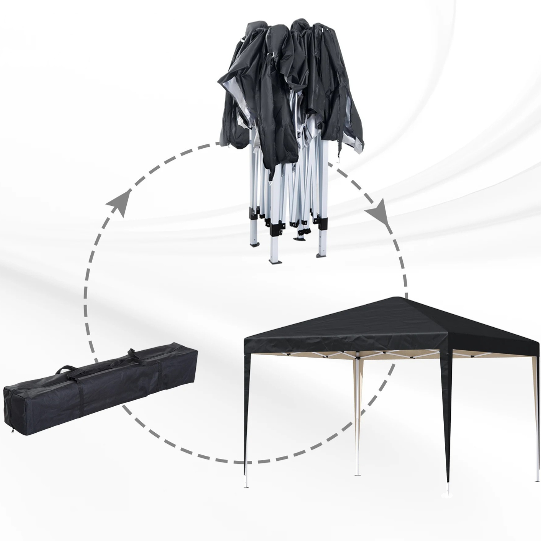 Carpa de jardín emergente con estructura de acero
