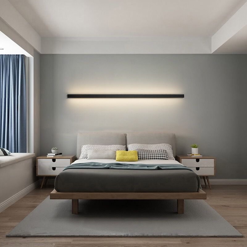 Wandlampen Modern Aluminium Vertikale Leuchte