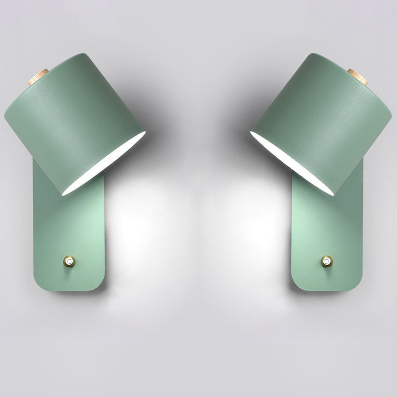 Appliques murales modernes en métal avec LED pour intérieur