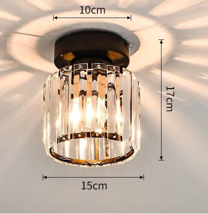 Ceiling Light Crystal Flush Mount Modern Fixture