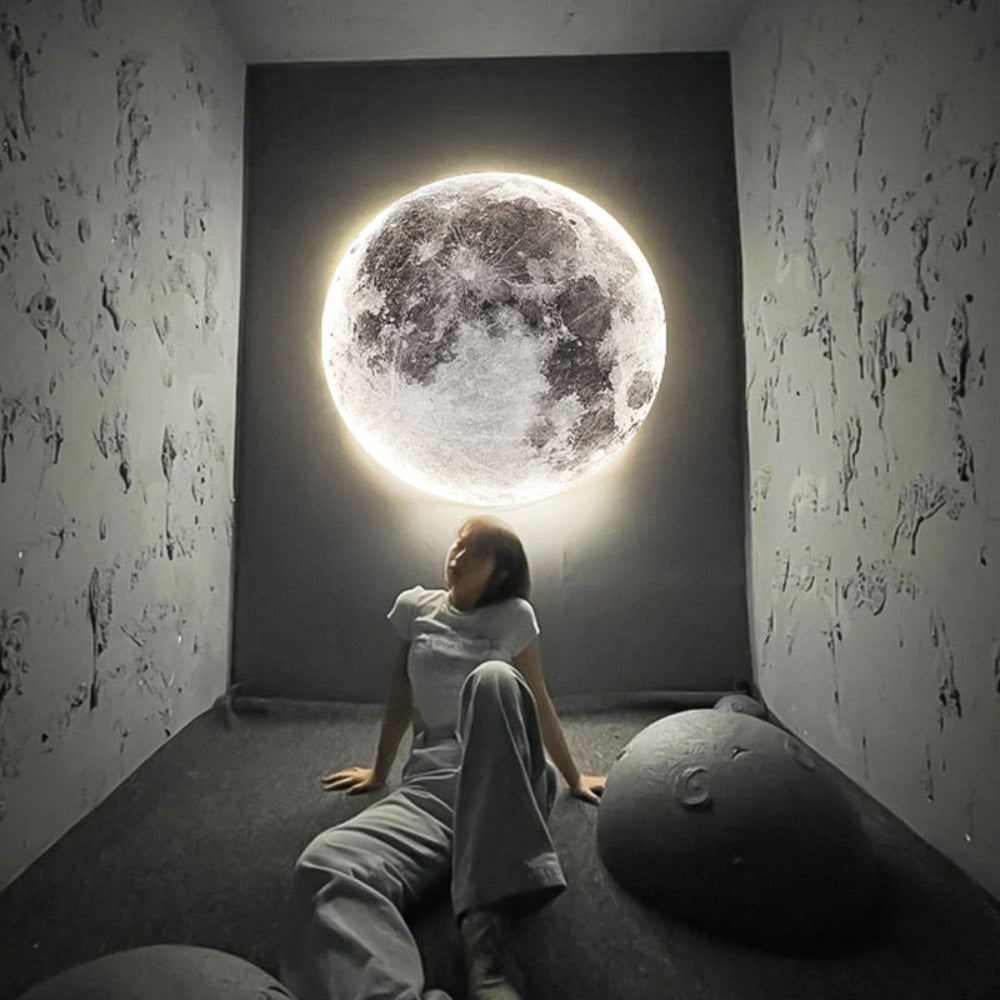 Wall Lights 3D Moon Effect Lighting Fixture