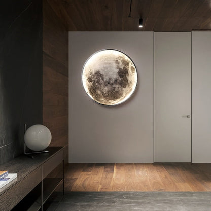 Wall Lights 3D Moon Effect Lighting Fixture