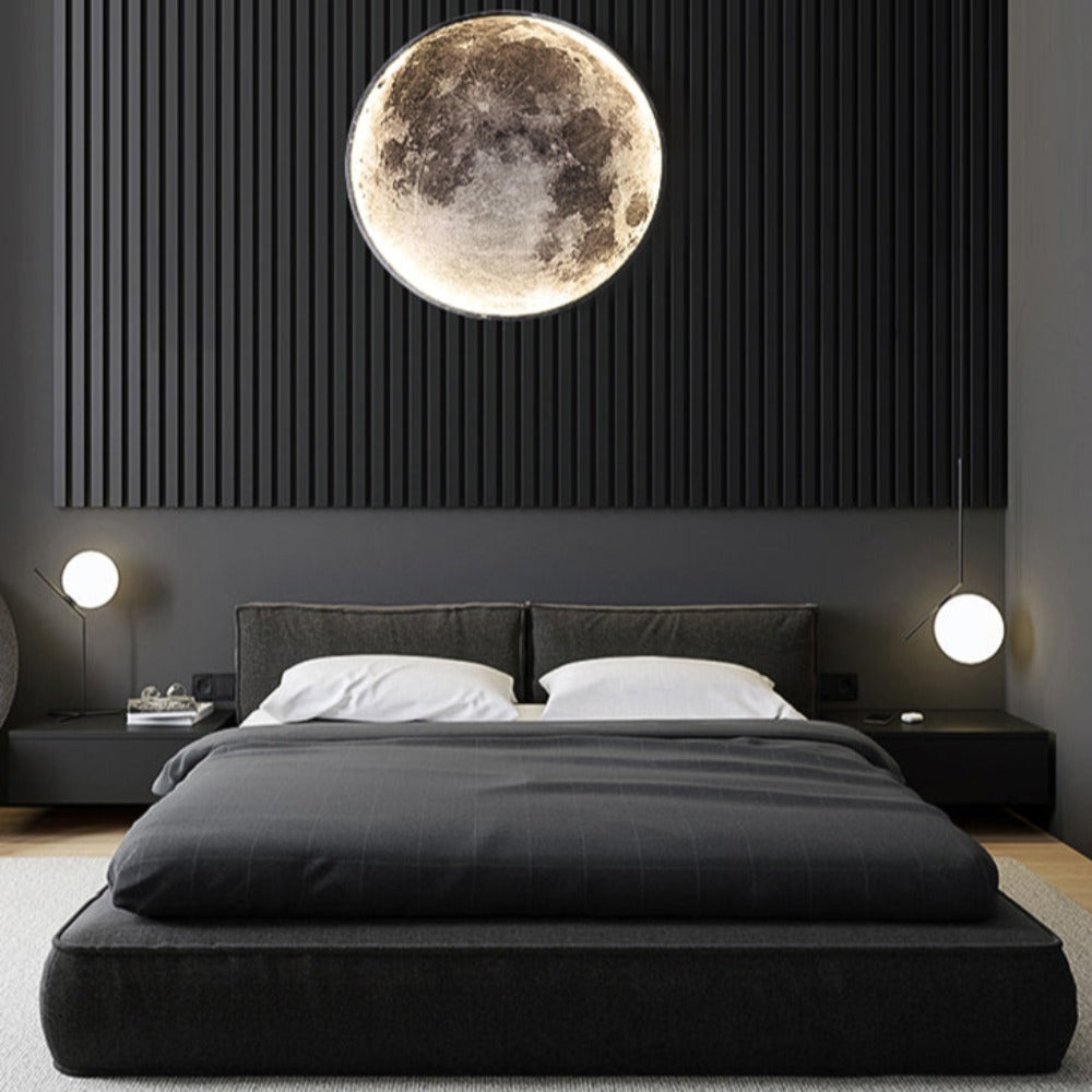 Wall Lights 3D Moon Effect Lighting Fixture