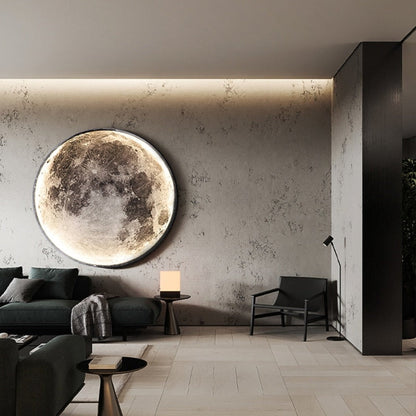 Wall Lights 3D Moon Effect Lighting Fixture