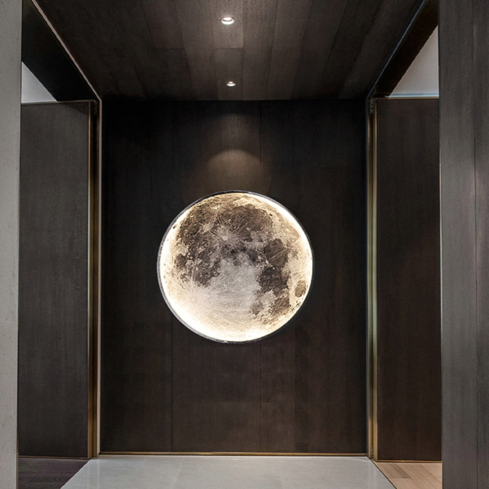 Wall Lights 3D Moon Effect Lighting Fixture