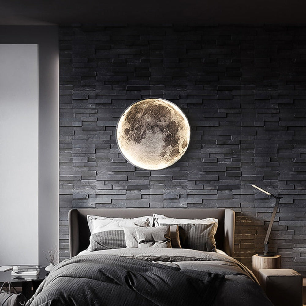Wall Lights 3D Moon Effect Lighting Fixture