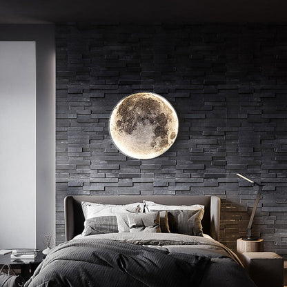 Wall Lights 3D Moon Effect Lighting Fixture