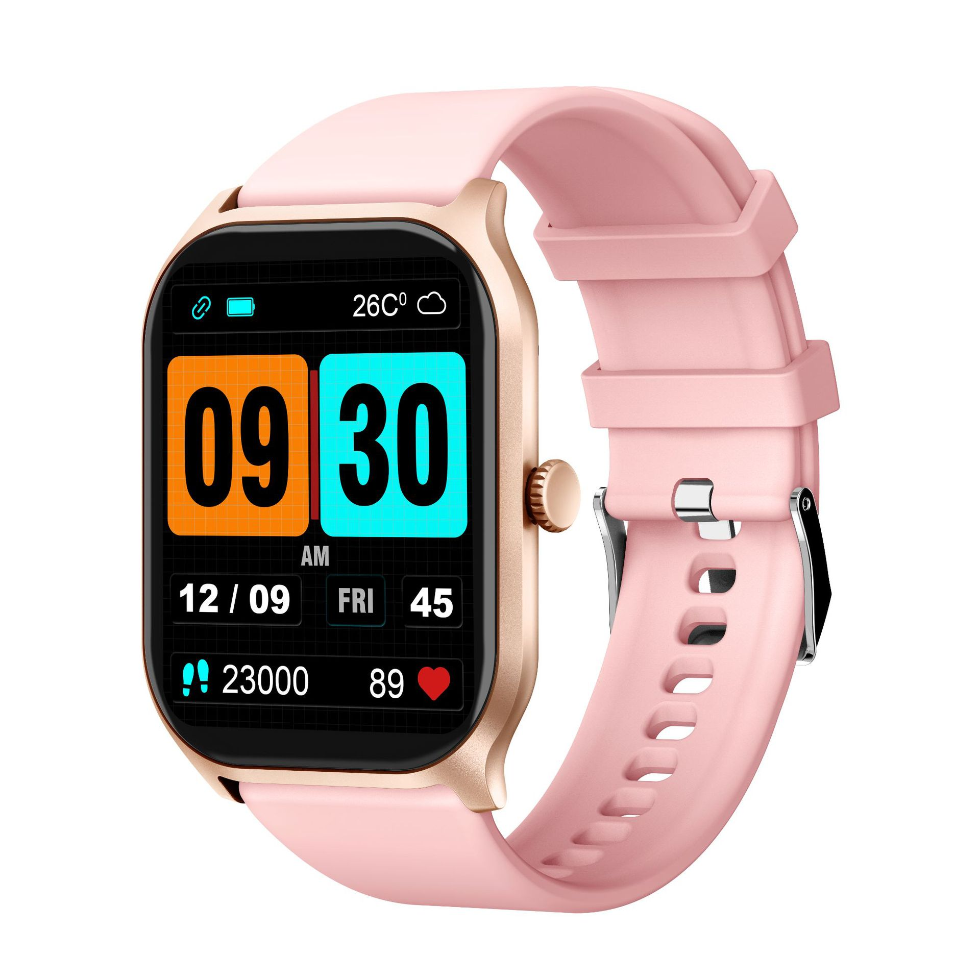 Rastreador de actividad física con reloj inteligente y pantalla grande