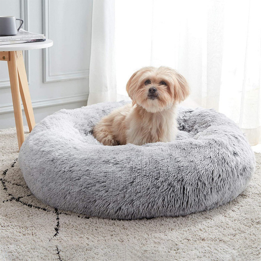 Cama para Perro de Felpa Ortopédica Almohadilla Calmante para Mascotas