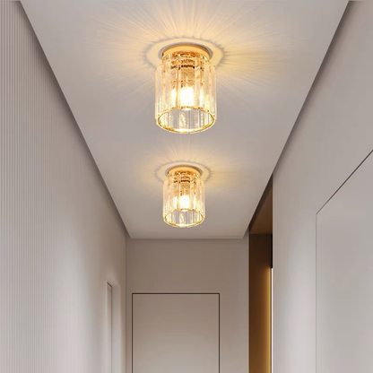 Ceiling Light Crystal Flush Mount Modern Fixture
