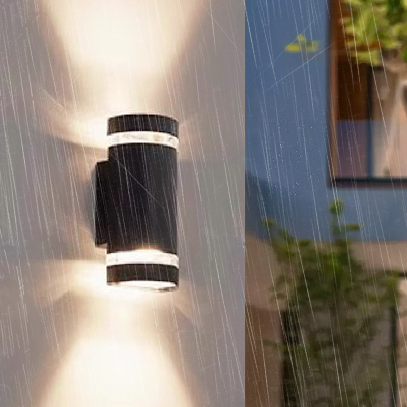 Lampada da parete per esterni a LED solare impermeabile Updown