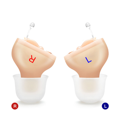 Hörgeräte diskret wiederaufladbar im Ohr