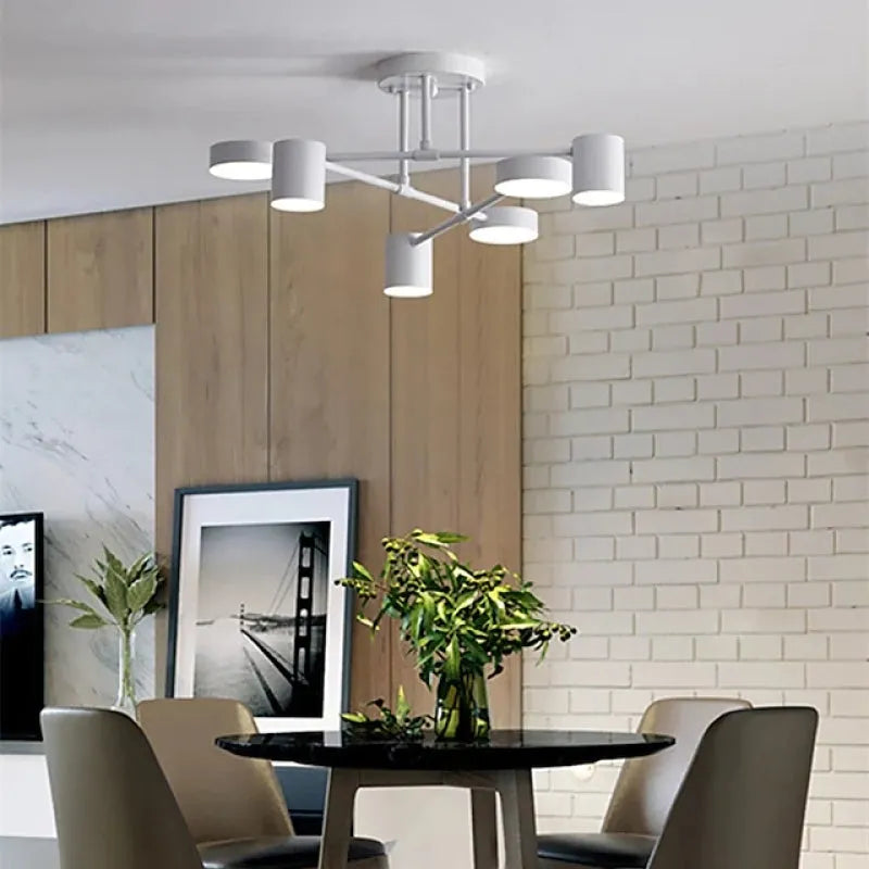 Lampade da soffitto moderne in metallo con struttura geometrica