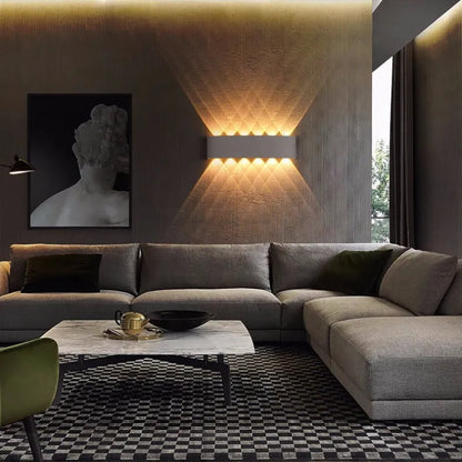 Applique murale moderne blanche lampe LED étanche