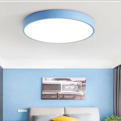 Wood Frame LED Ceiling Light – Modern Style