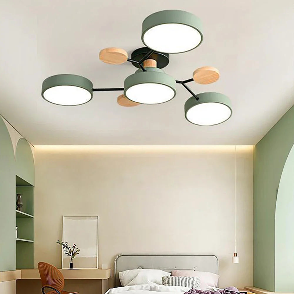 Lampada da soffitto moderna in metallo con design a LED