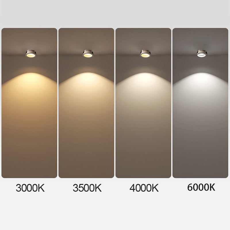 Nowoczesna regulowana lampa sufitowa LED z reflektorem