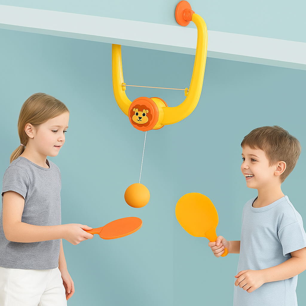 Indoor Kids Doorway Paddle Ball Game