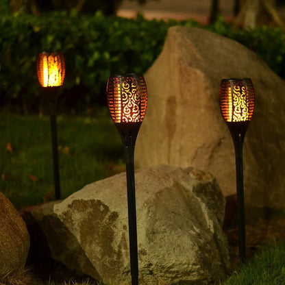 Outdoor Solar Garden Torch Light Flame Effect