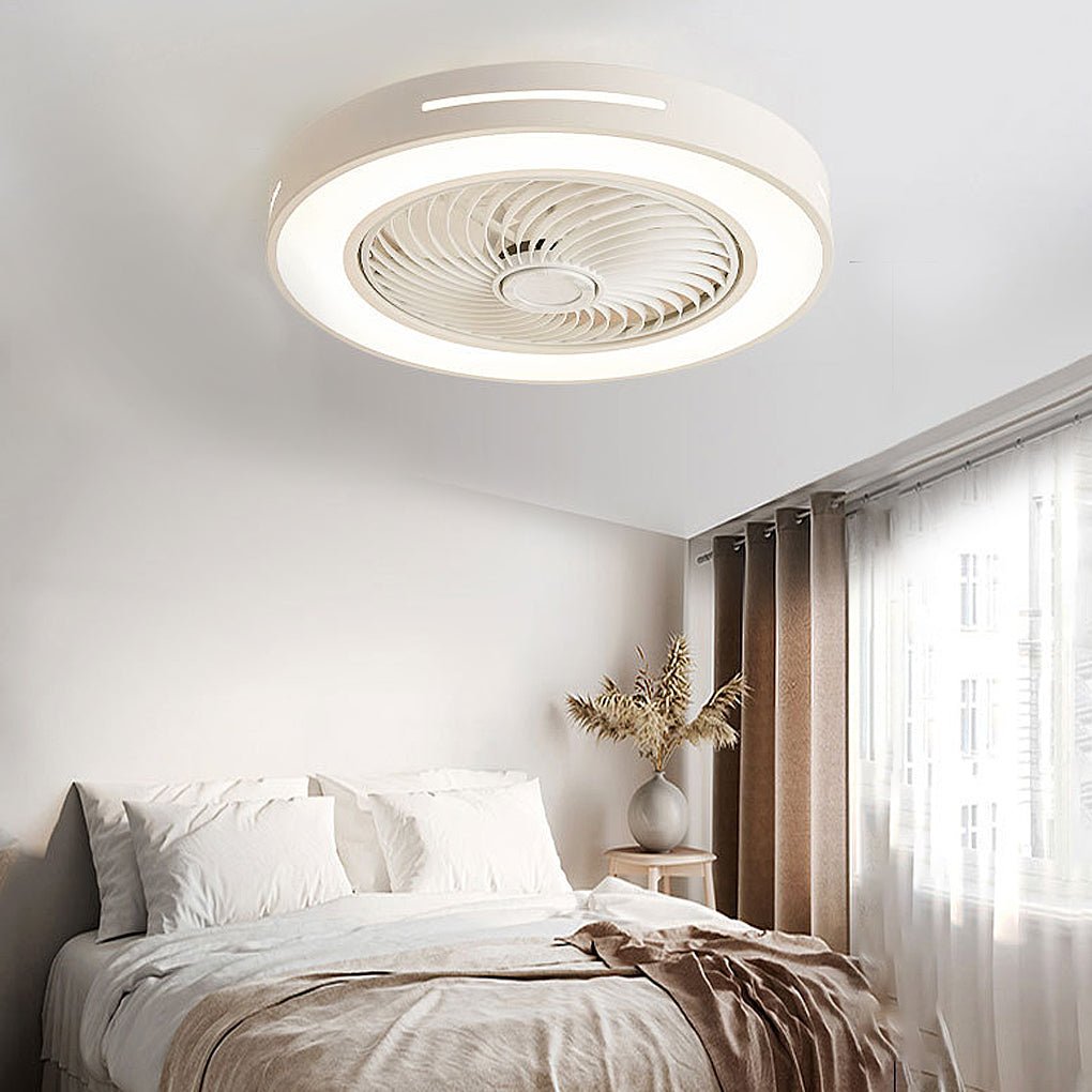 Ventilador de techo con luz LED regulable y control remoto