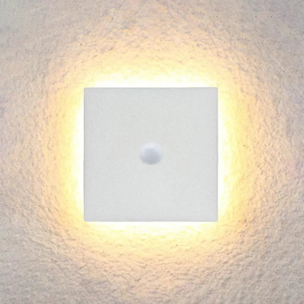 Lámpara de pared moderna LED negra para exterior