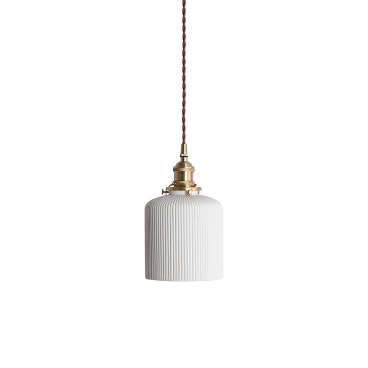 Nordic Minimalist White Ceramic Pendant Lights for Elegant Home Décor and Modern Lighting Solutions