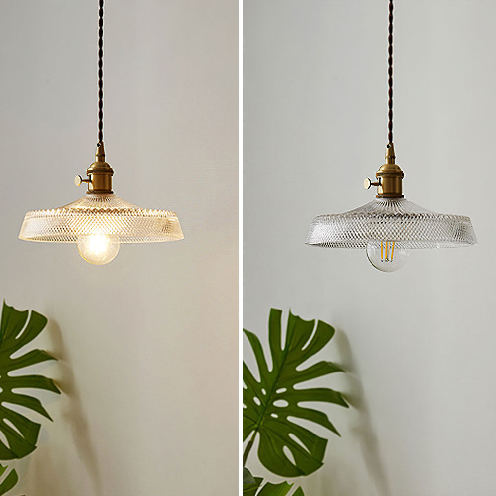 Nordic Vintage Glass Pendant Lights for Bedroom - Elegant Ceiling Lighting with Timeless Design and Soft Illumination