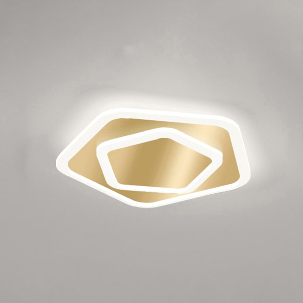 Elegant Medal LED Ceiling Light for Bedroom - Simple Design, Modern Illumination, Energy Efficient Lighting Solution