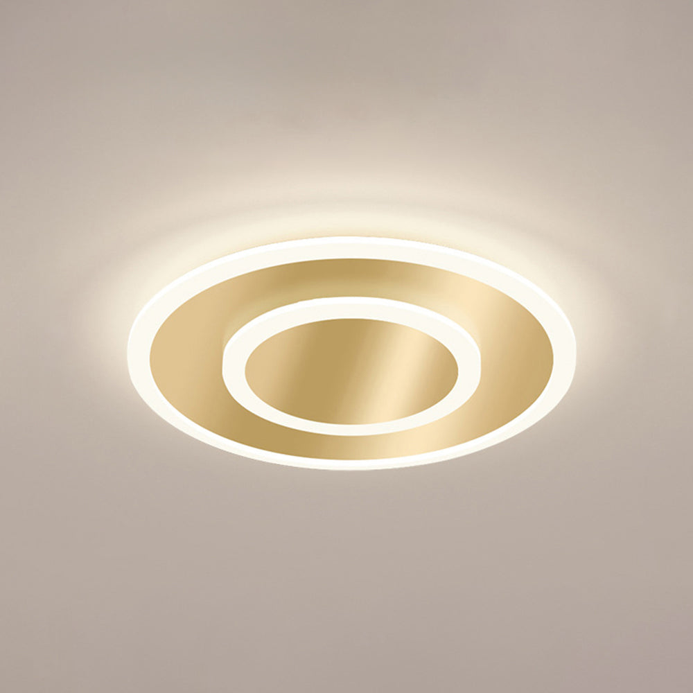 Elegant Medal LED Ceiling Light for Bedroom - Simple Design, Modern Illumination, Energy Efficient Lighting Solution