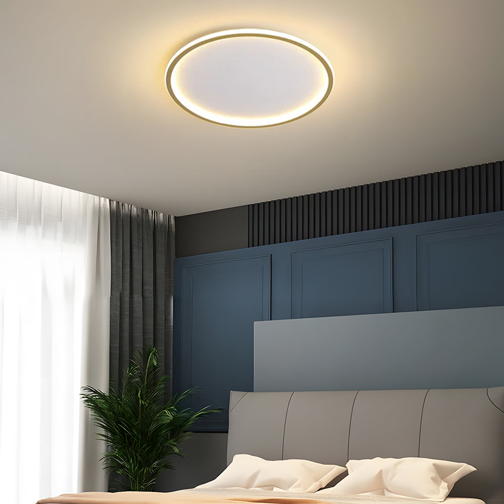 Sleek Ultra-Thin Round Low Ceiling Light Fixture for Modern Spaces - Stylish Illumination for Contemporary Interiors