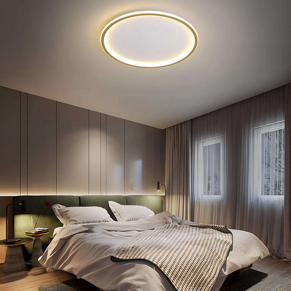 Sleek Ultra-Thin Round Low Ceiling Light Fixture for Modern Spaces - Stylish Illumination for Contemporary Interiors