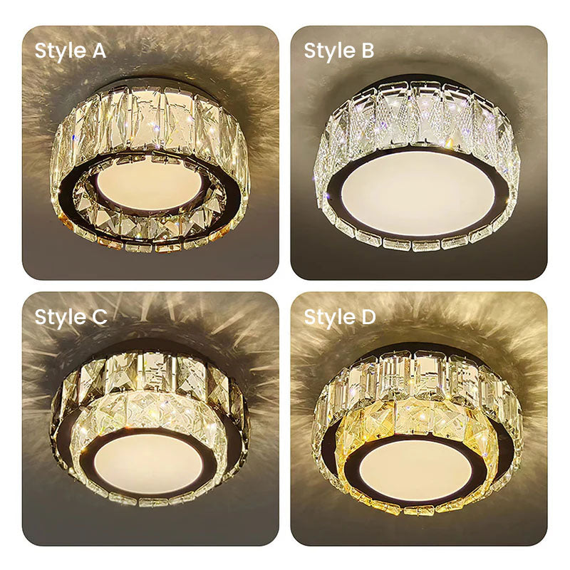 Elegant Crystal Flush Mount Ceiling Lights for Hallways - Luxury Lighting Fixtures to Enhance Your Home Décor