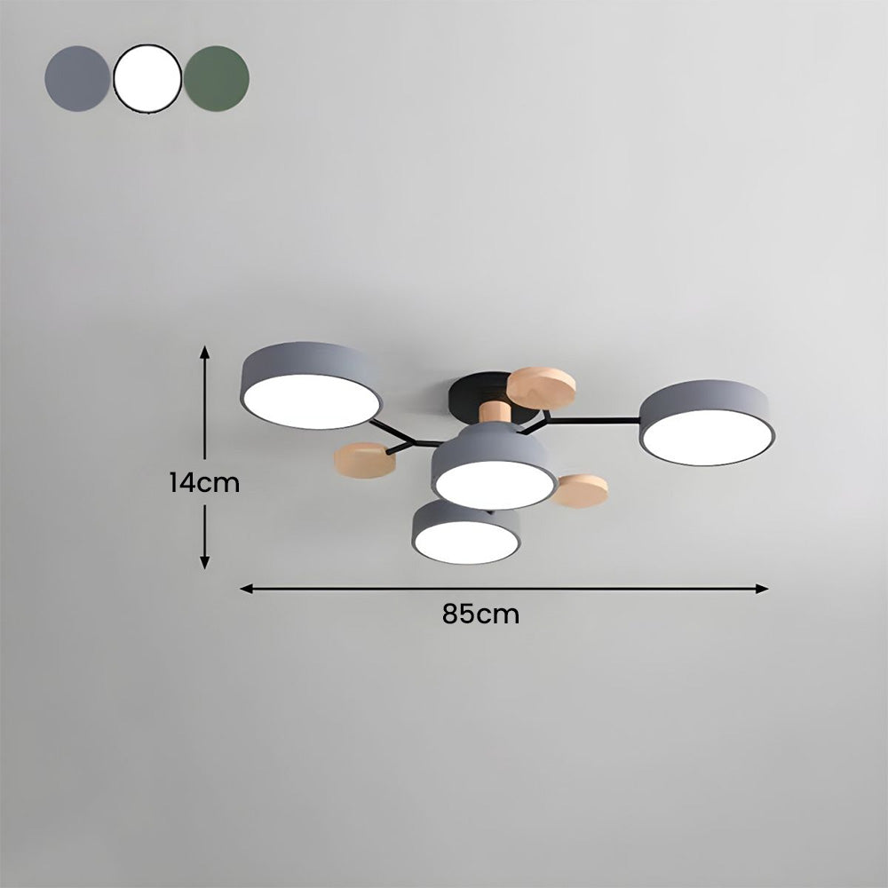 Contemporary Circular LED Ceiling Light for Modern Living Rooms – Stylish Illumination for Your Home Decor