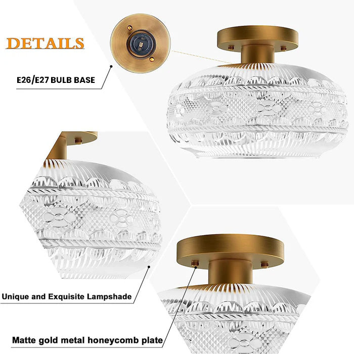 Elegant Minimalist Round Ceiling Light in Metal and Glass - Luxury Illumination for Modern Interiors