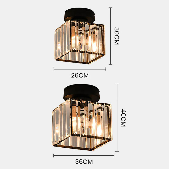 Elegant Glass Flush Ceiling Light Fixture for Living Room - Modern Design, Stylish Illumination, Perfect Home Lighting Solution