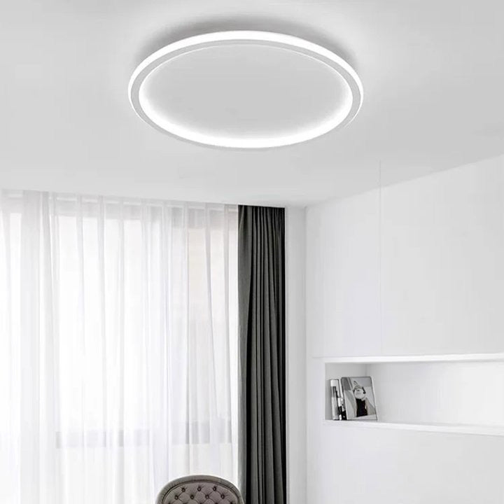 Sleek Ultra-Thin Round Low Ceiling Light Fixture for Modern Spaces - Stylish Illumination for Contemporary Interiors