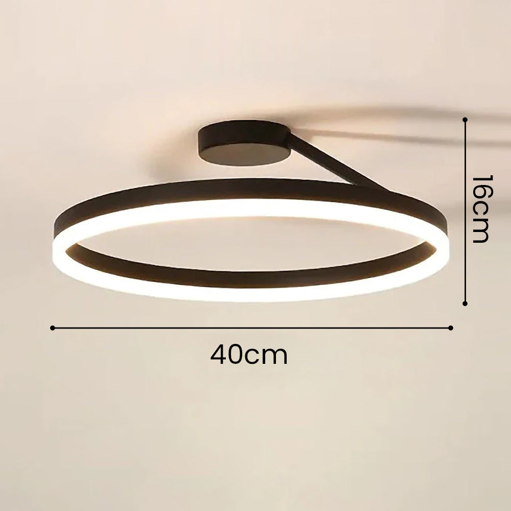 Nordic Minimalist Metal LED Ceiling Light Fixture for Stylish Living Room Illumination and Modern Home Décor