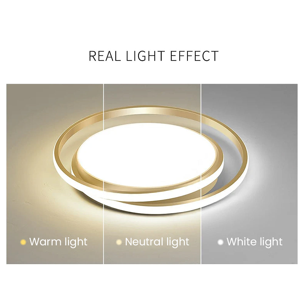 Sleek Minimalist LED Circular Ceiling Light - Modern Design for Elegant Home Illumination and Energy Efficiency